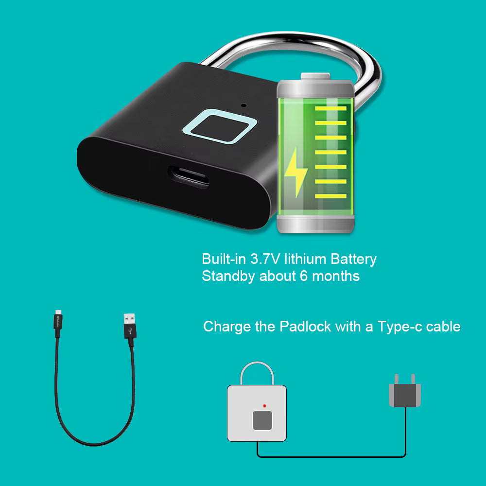 Cadenas intelligent à empreintes digitales Oravio — Sécurité sans clé